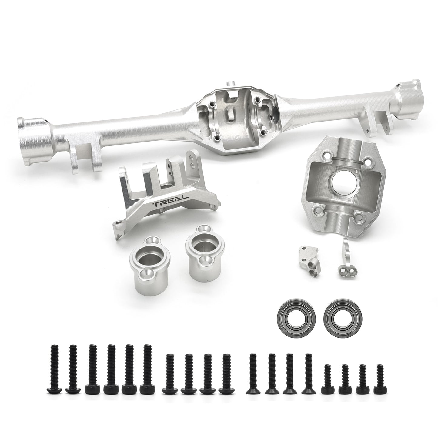 TREAL Alu# 7075 Rear Axle Housing for Losi HAMMER REY 1/10 4WD Rock Racer