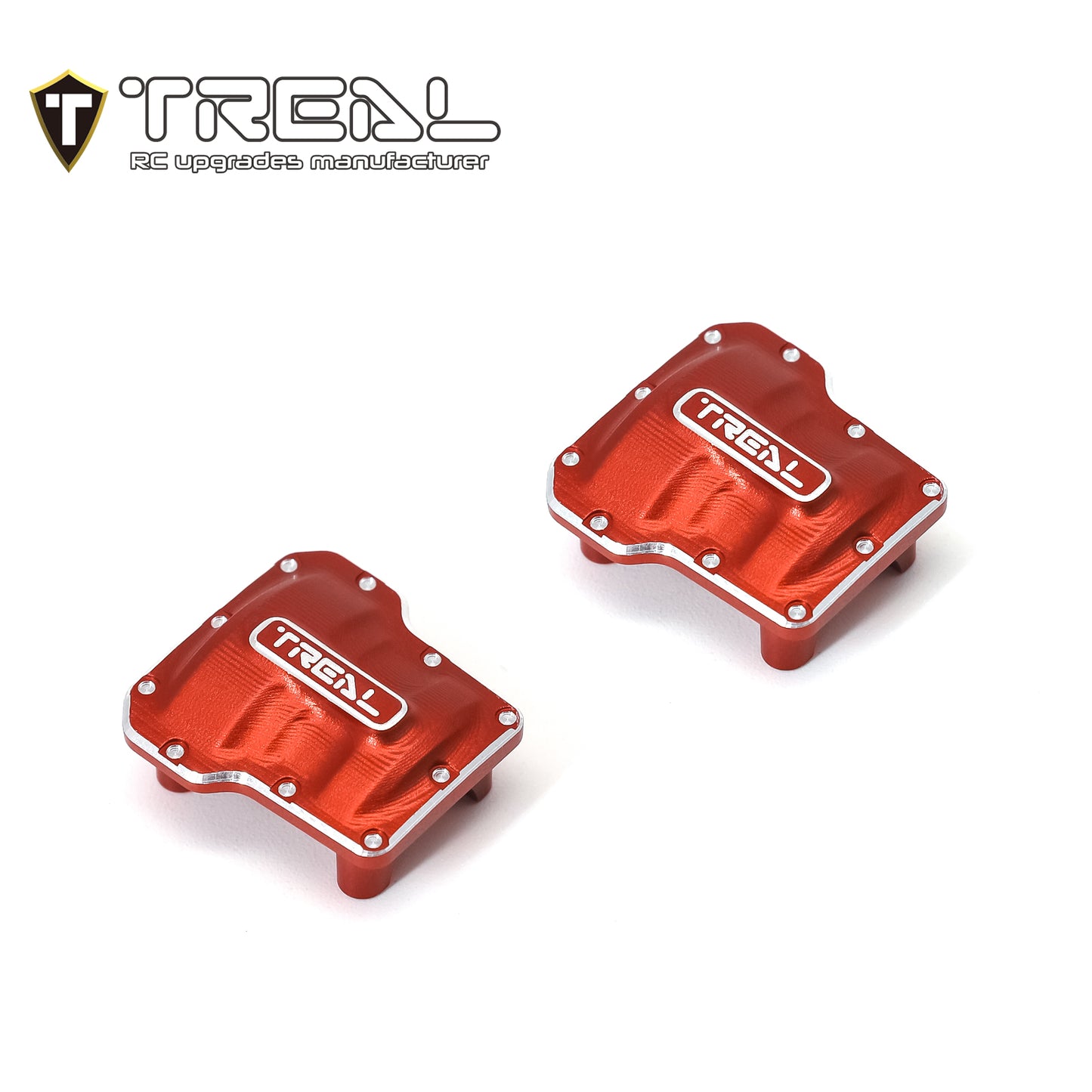 TREAL Aluminum 7075 Axle Diff Covers (2P) CNC Machined Upgrades for 1/18 TRX4M
