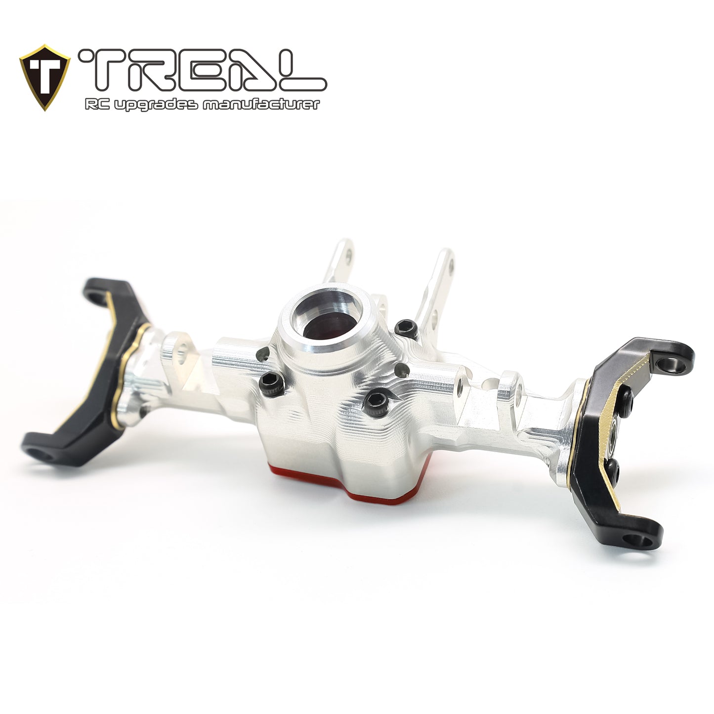 TREAL Aluminum 7075 Front Axle Housing w Brass C hubs Upgrades for 1/18 TRX4M TRX4MT