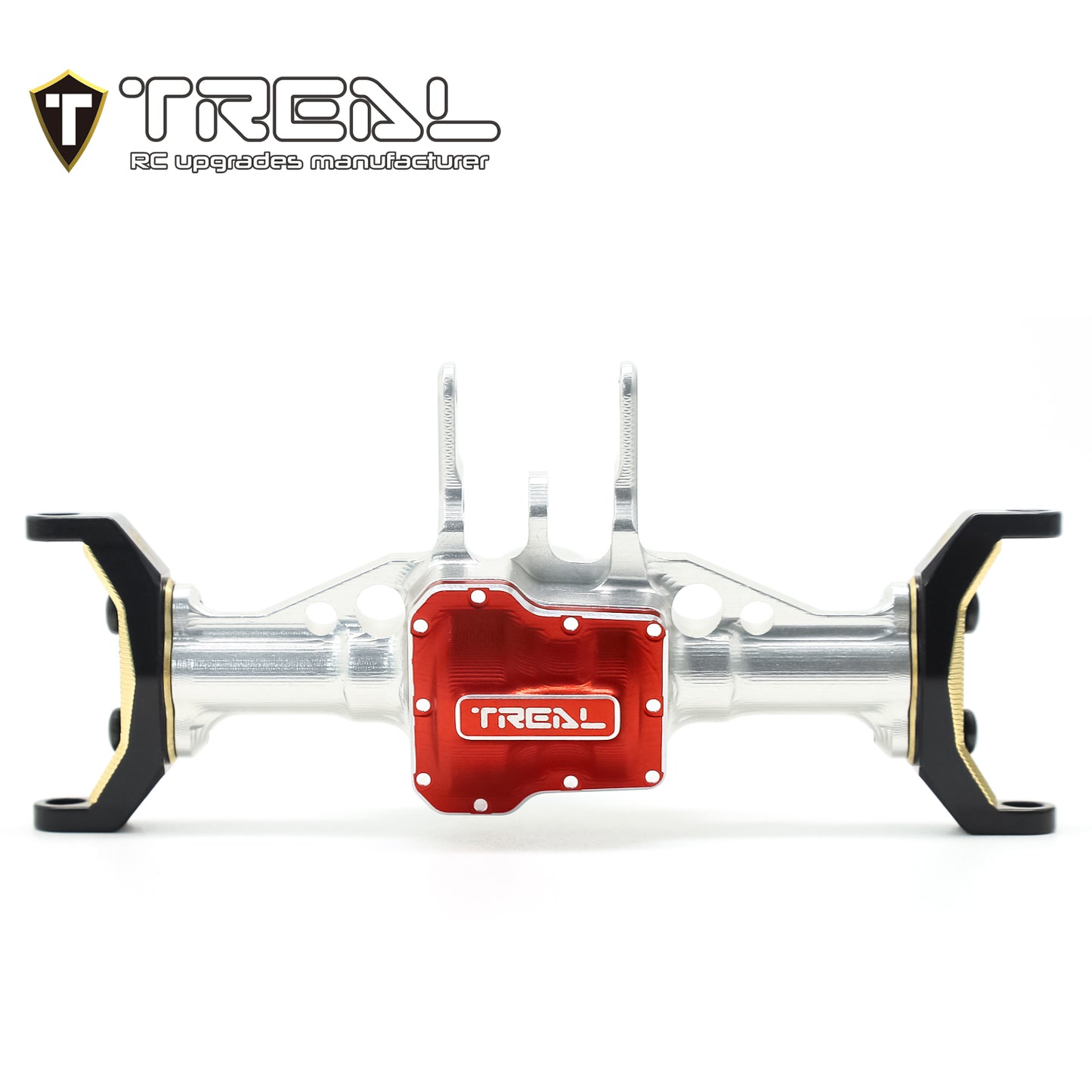 TREAL Aluminum 7075 Front Axle Housing w Brass C hubs Upgrades for 1/18 TRX4M TRX4MT