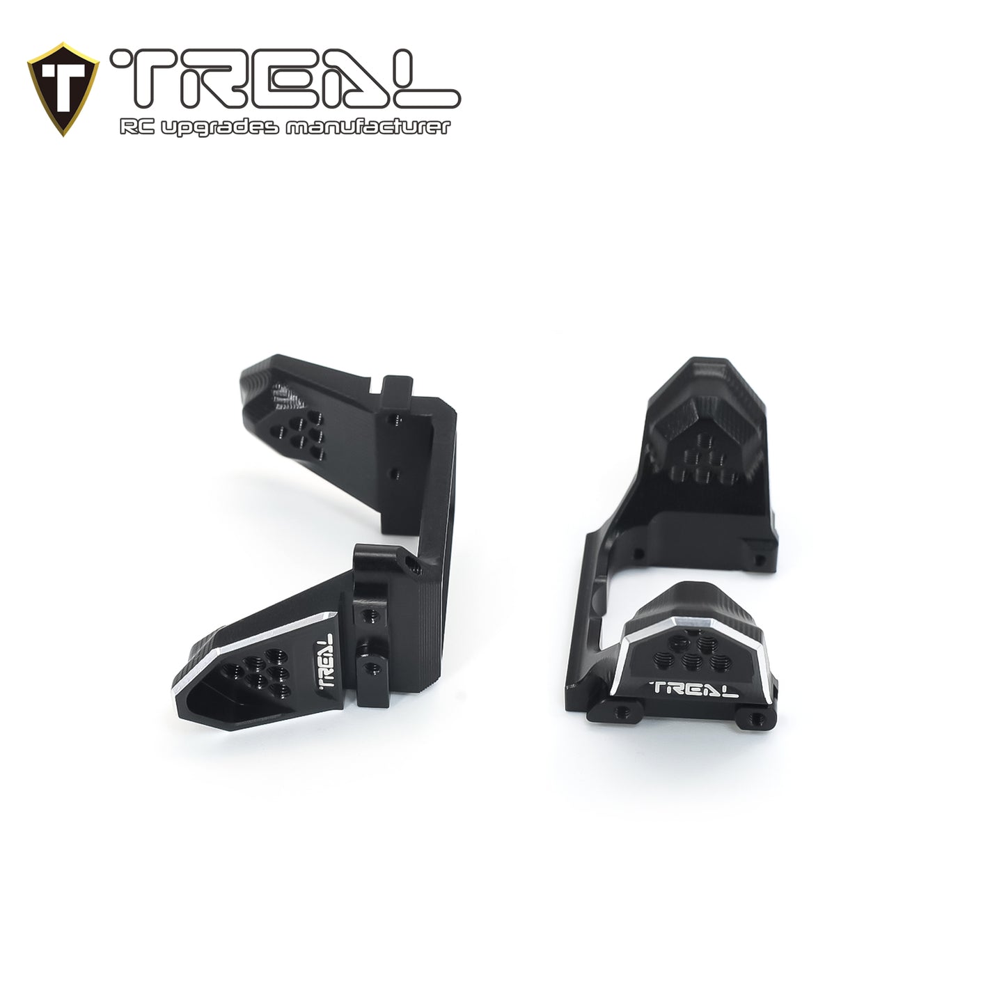 TREAL TRX-4M K10 F150 High Trail Shocks Mount Shock Towers Aluminum 7075 Upgrades for TRX4M 1/18 RC (DD)