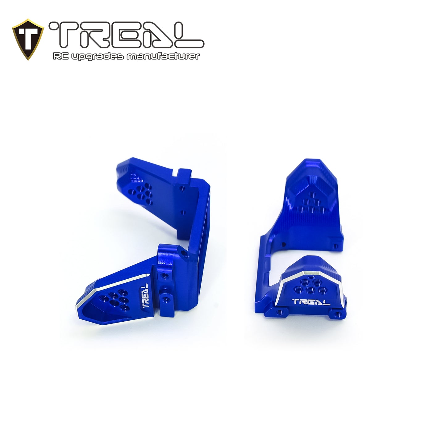 TREAL TRX-4M K10 F150 High Trail Shocks Mount Shock Towers Aluminum 7075 Upgrades for TRX4M 1/18 RC (DD)