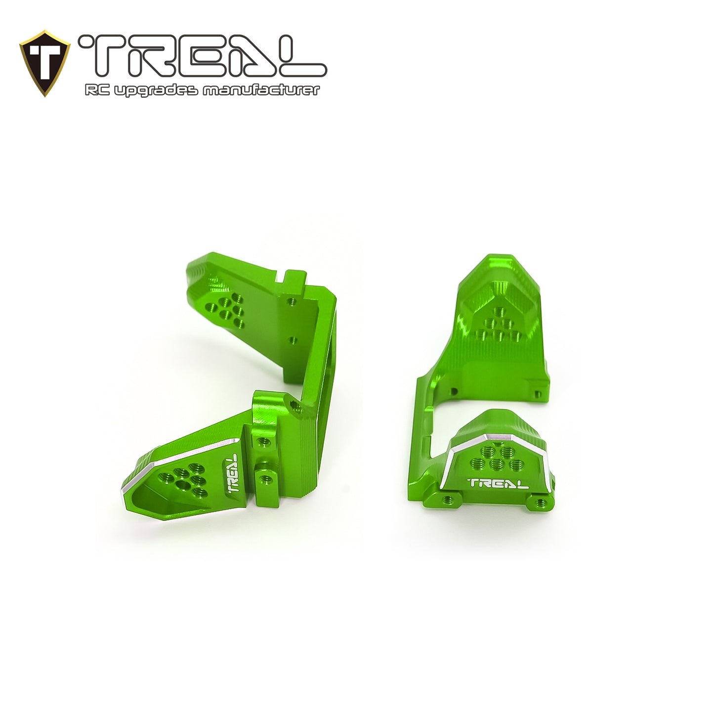 TREAL TRX-4M K10 F150 High Trail Shocks Mount Shock Towers Aluminum 7075 Upgrades for TRX4M 1/18 RC (DD)