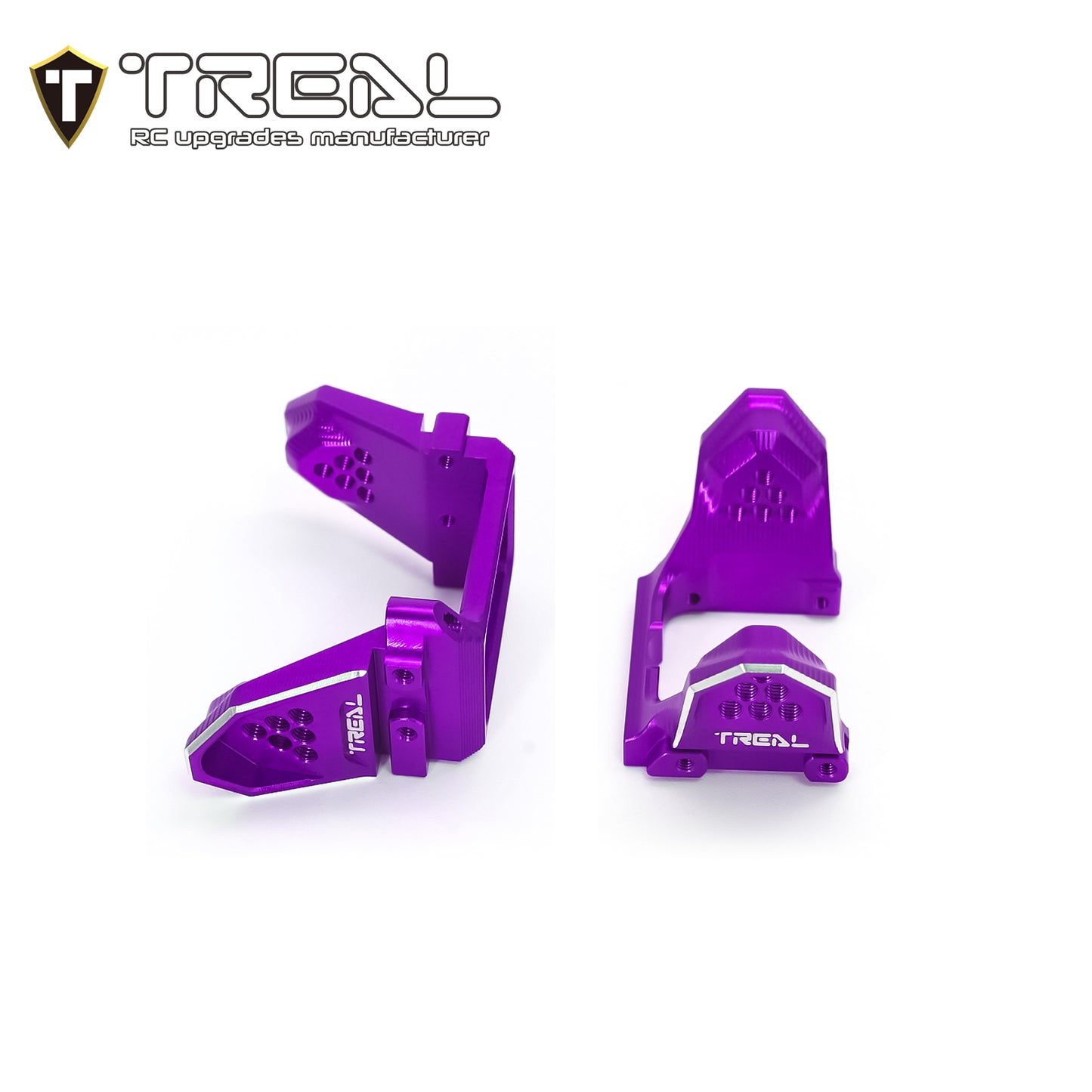 TREAL TRX-4M K10 F150 High Trail Shocks Mount Shock Towers Aluminum 7075 Upgrades for TRX4M 1/18 RC (DD)