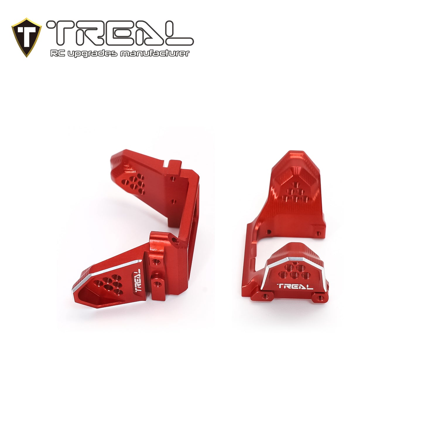 TREAL TRX-4M K10 F150 High Trail Shocks Mount Shock Towers Aluminum 7075 Upgrades for TRX4M 1/18 RC (DD)