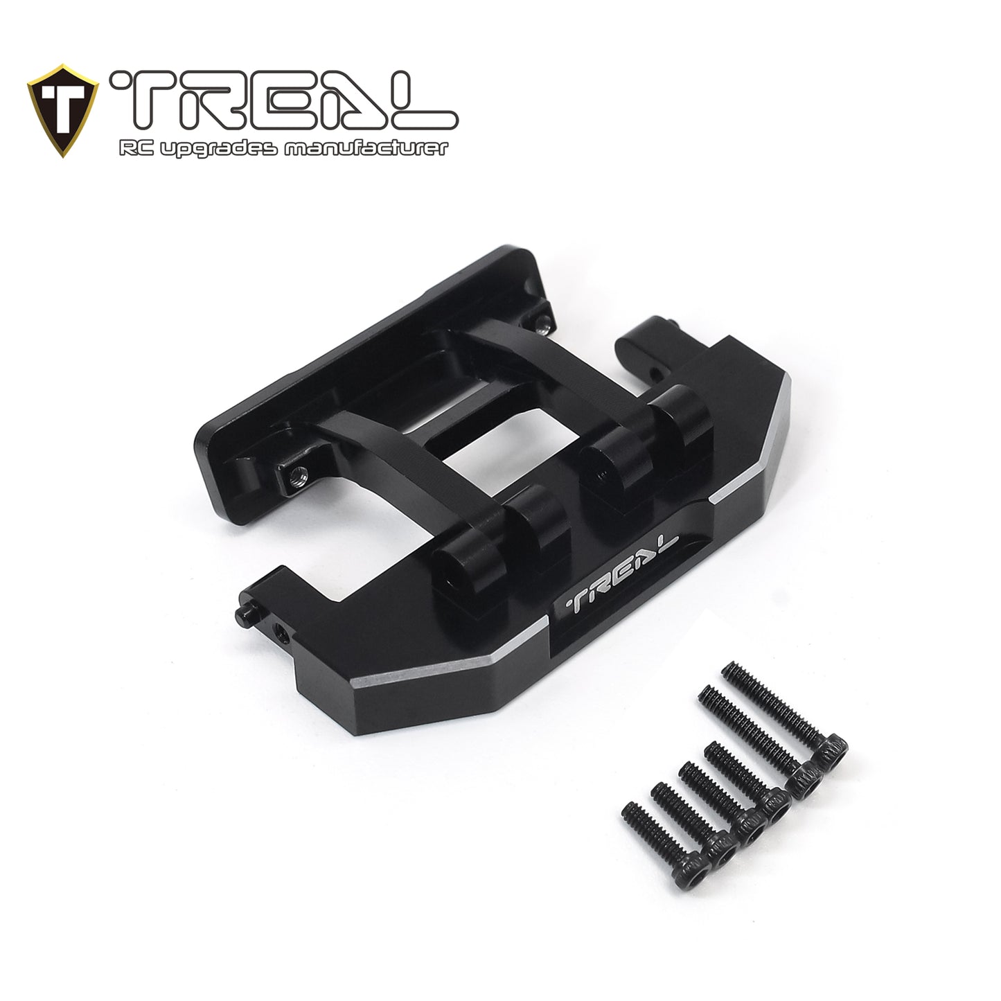 TREAL Aluminum 7075 Rear Bumper Mount for Axial SCX24 Deadbolt AXI90081 1/24 RC Crawler Car Upgrade Parts