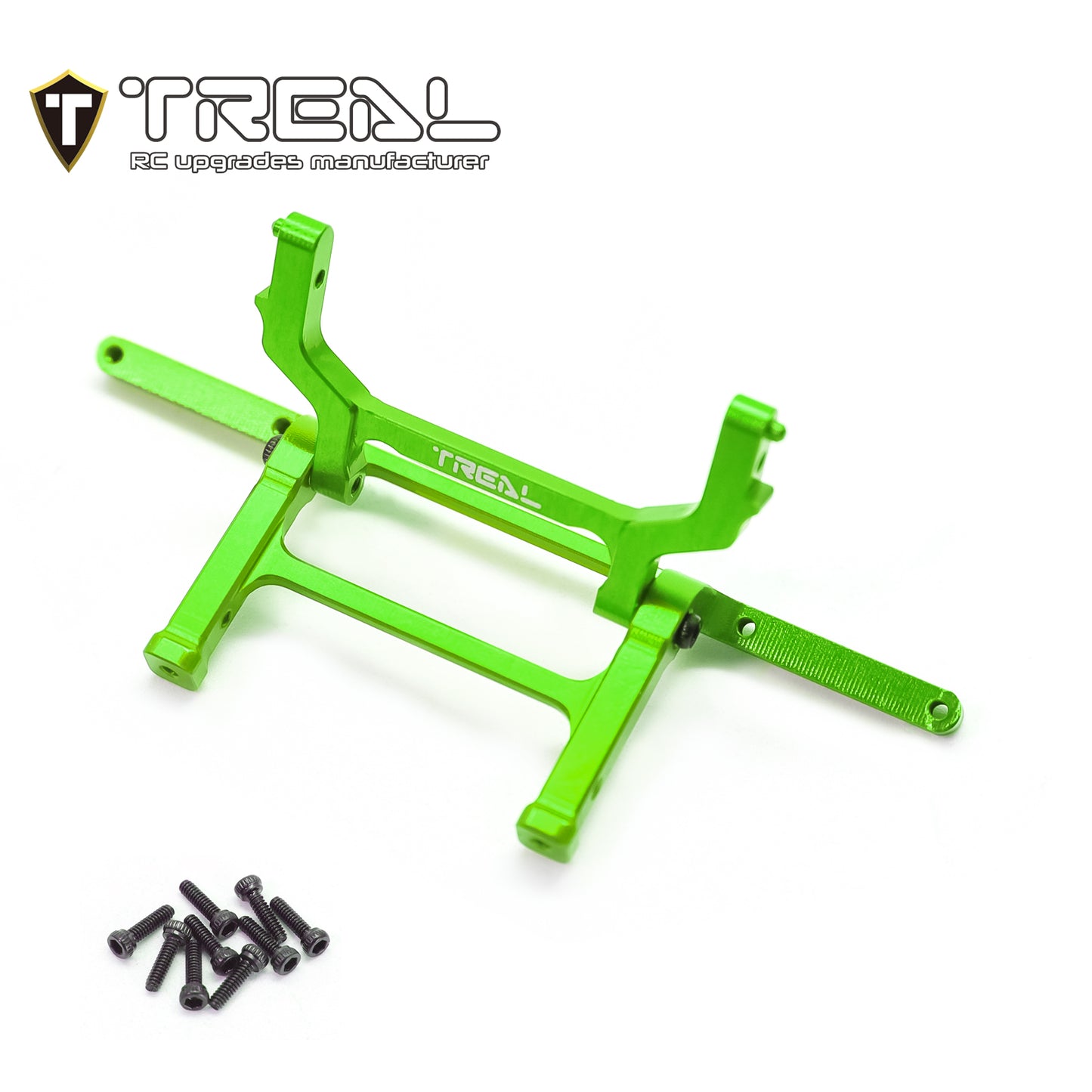 TREAL Aluminum 7075 Rear Bumper Mount & Rear Body Post Mount for Axial SCX24 Chevrolet C10 Upgrades