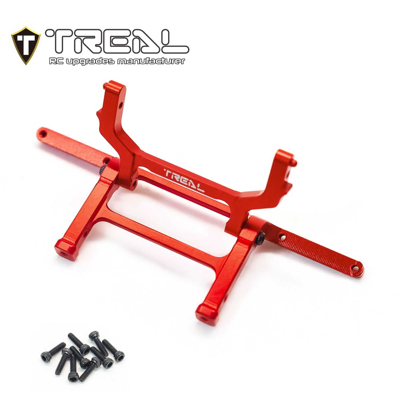 TREAL Aluminum 7075 Rear Bumper Mount & Rear Body Post Mount for Axial SCX24 Chevrolet C10 Upgrades