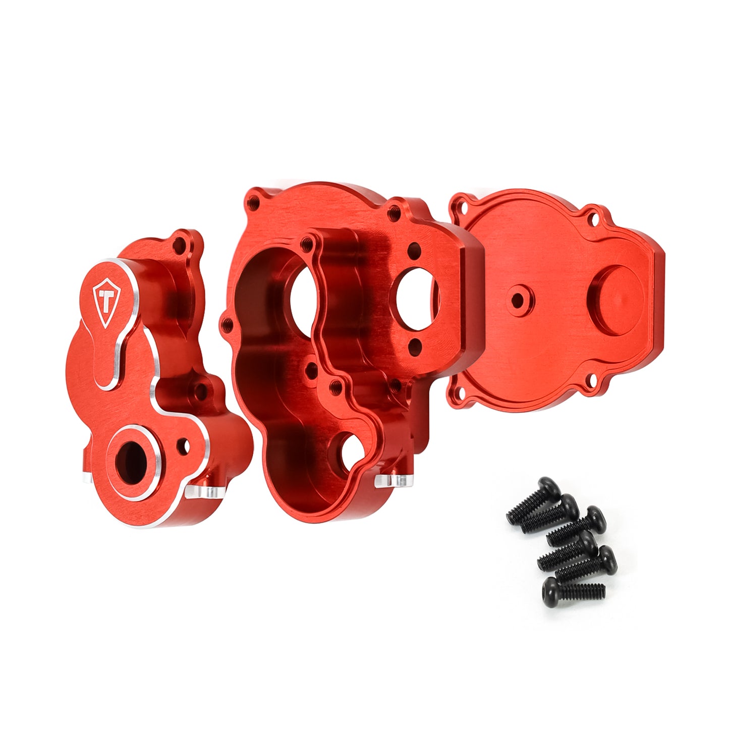 TREAL Aluminum 7075 Transmission Gear Box Assembly Set for FMS FCX24 Power Wagon