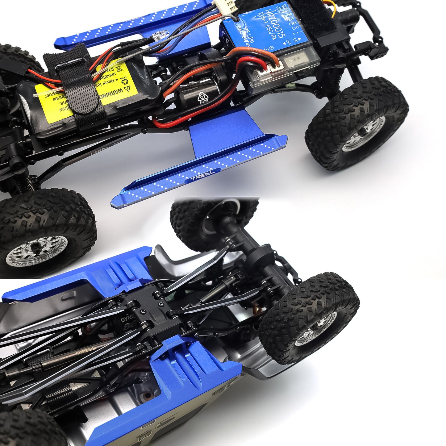 TREAL Axial SCX24 Gladiator Side Step Alu 7075 Running Board Rock Slider