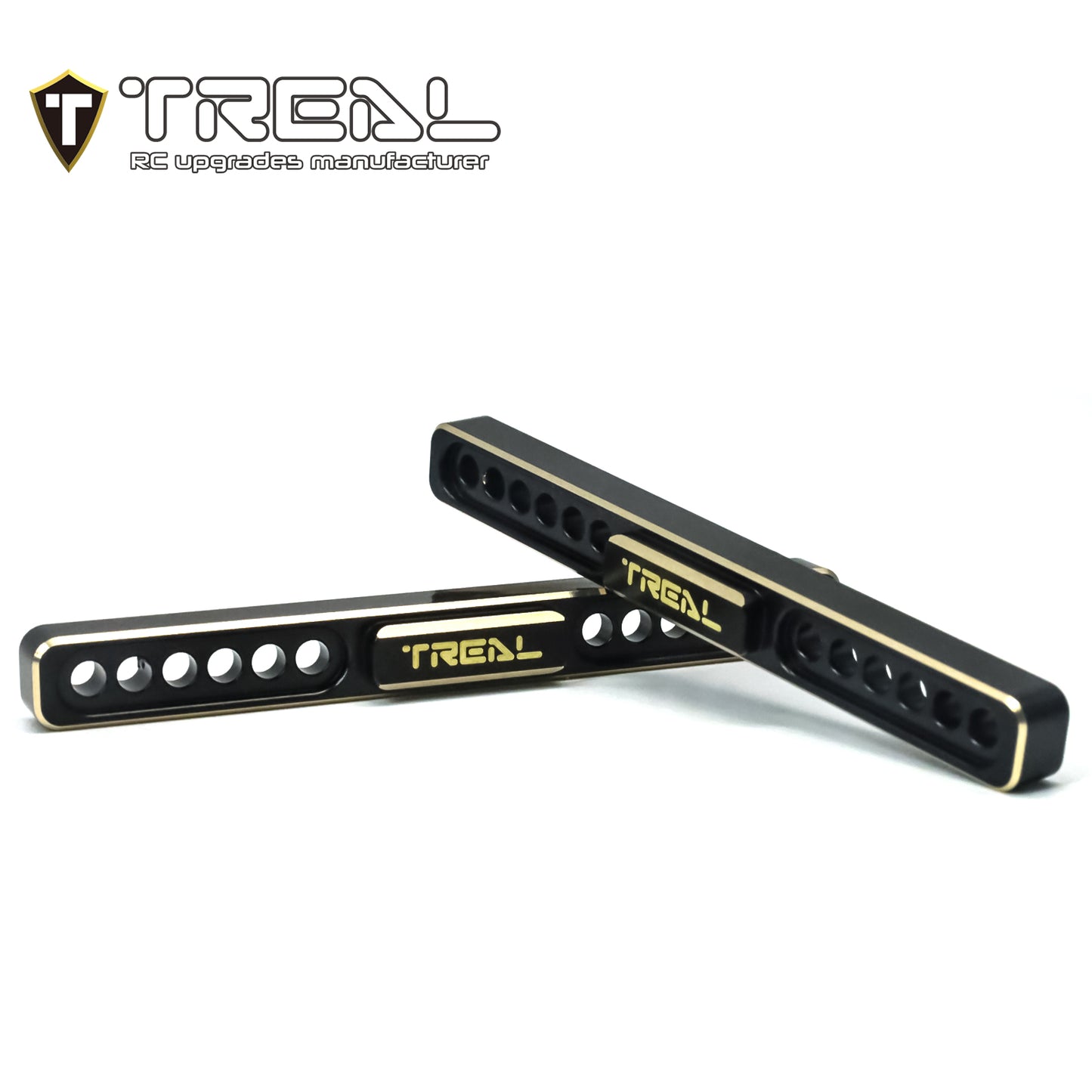 TREAL Brass Boulder Bars CNC Machined Weight Upgrdes for 1/18 TRX4M