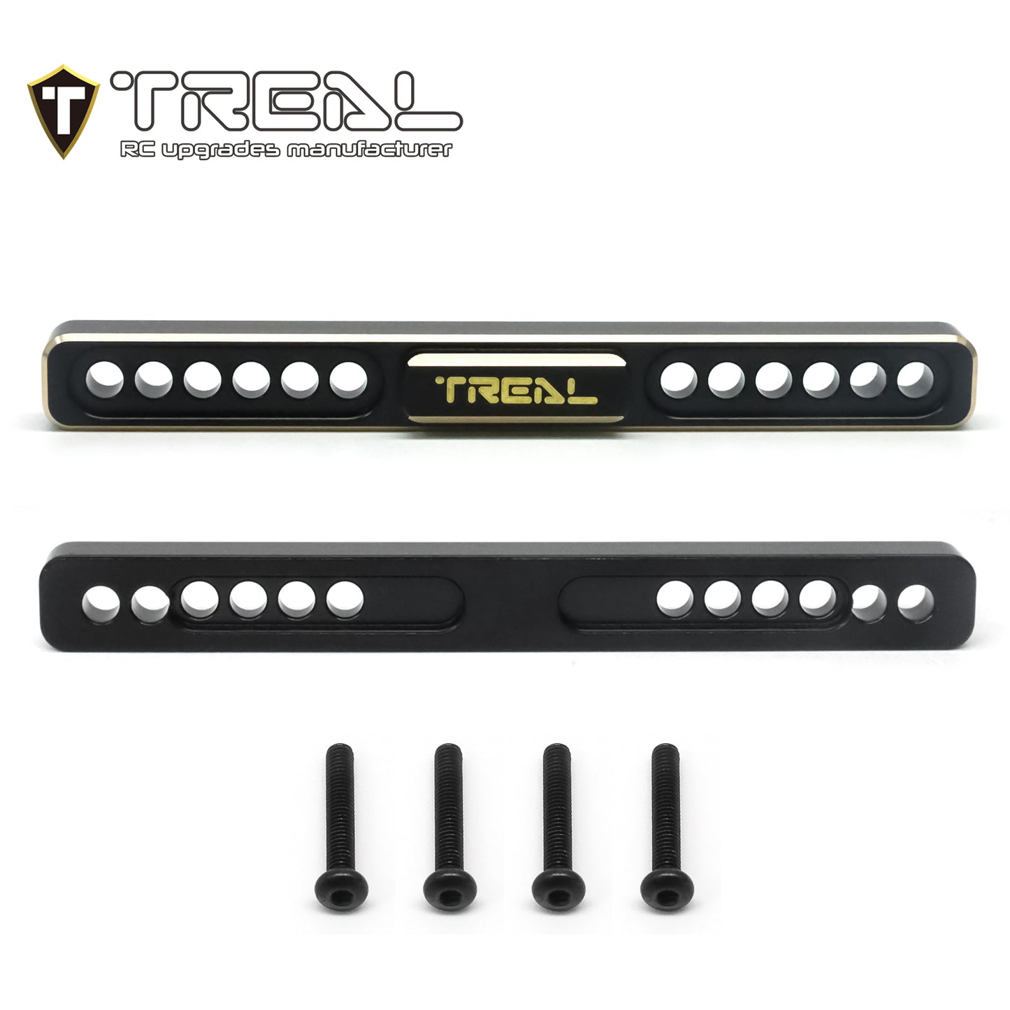 TREAL Brass Boulder Bars CNC Machined Weight Upgrdes for 1/18 TRX4M
