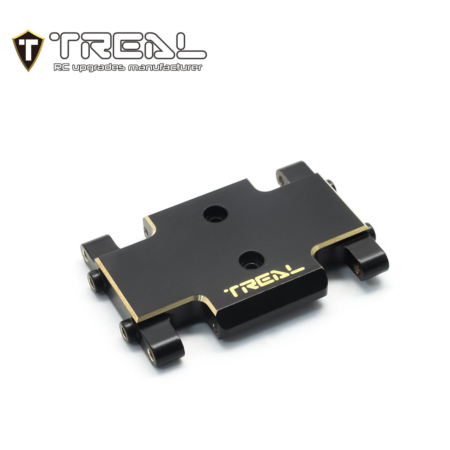 TREAL Brass Center Skid Plate CNC Machined Upgrdes Compatible with 1/24 Axial AX24