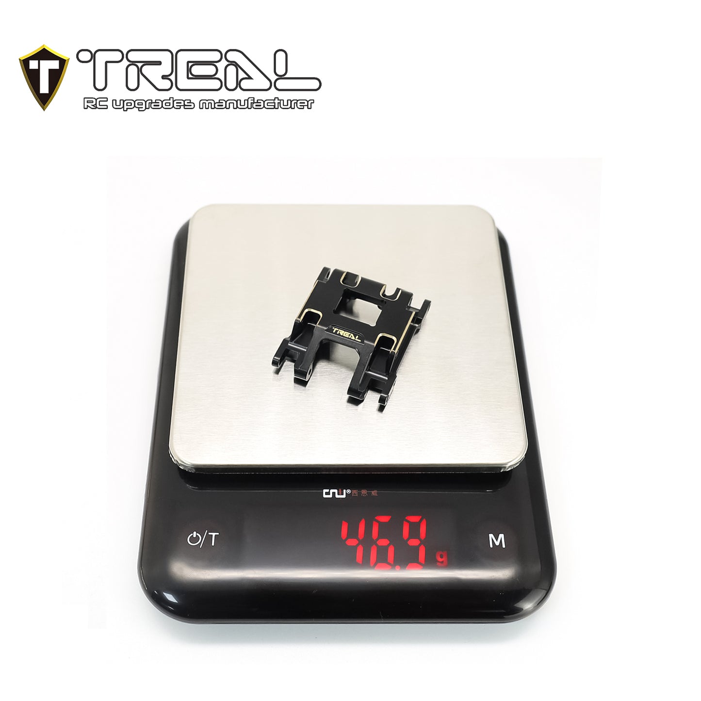 TREAL Brass Center Skid Plate CNC Machined Upgrdes for 1/18 TRX4M