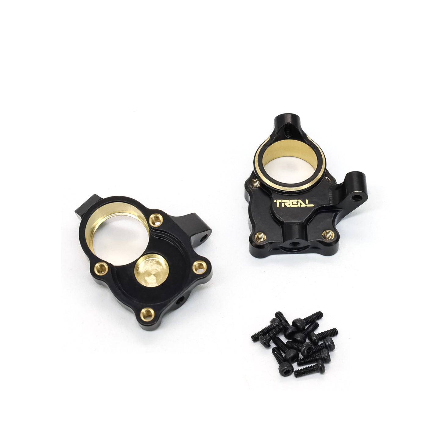 TREAL Brass Inner Portal Covers(2p) Steering Knuckles for 1/24 FMS FCX24 Upgrades