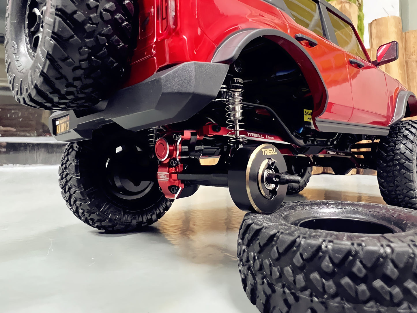 TREAL Brass Rear Counterweight 14g for Axial SCX24 Deadbolt Betty C10 Gladiator Bronco