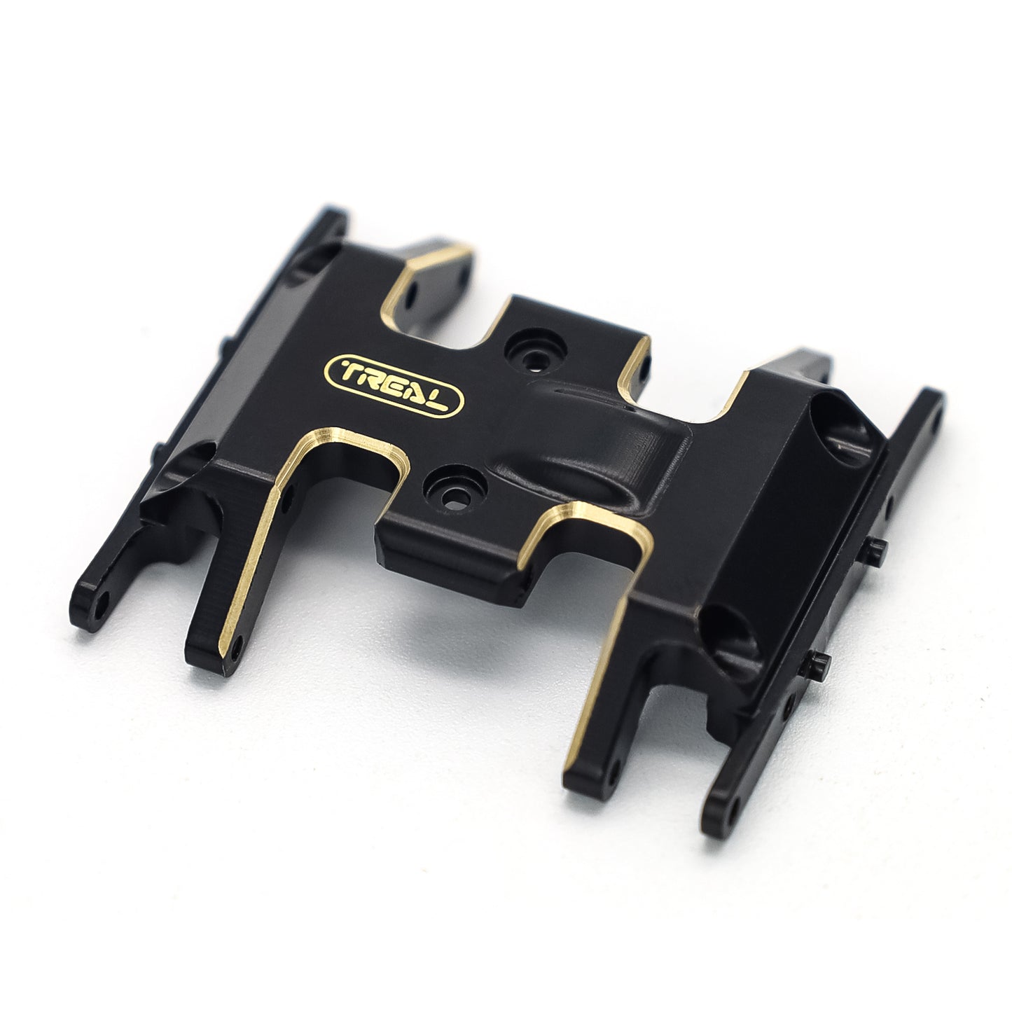 TREAL Brass Skid Plate Center Gear Box Mount for Axial SCX24 Deadbolt C10 Gladiator Bronco