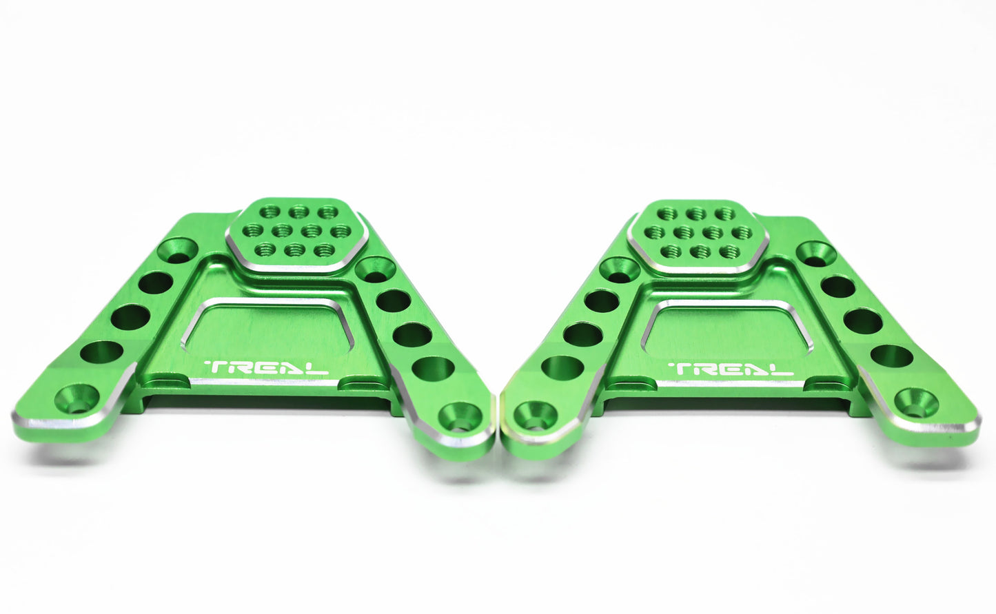 TREAL CNC Aluminum 7075 Rear Shock Towers for SCX6, Left/Right (2) pcs Hoops Bracket Mount Upgrades for 1/6 Axial SCX6