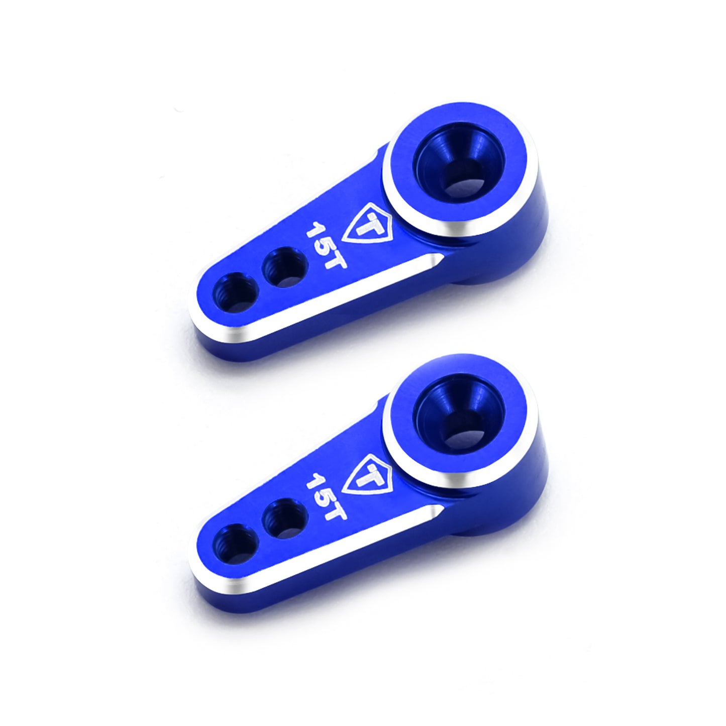 TREAL FCX24 Servo Horn 15T, Aluminum 7075 Servo Arm (2P) Compatible with EMAX Servo for FMS 1/24 FCX24