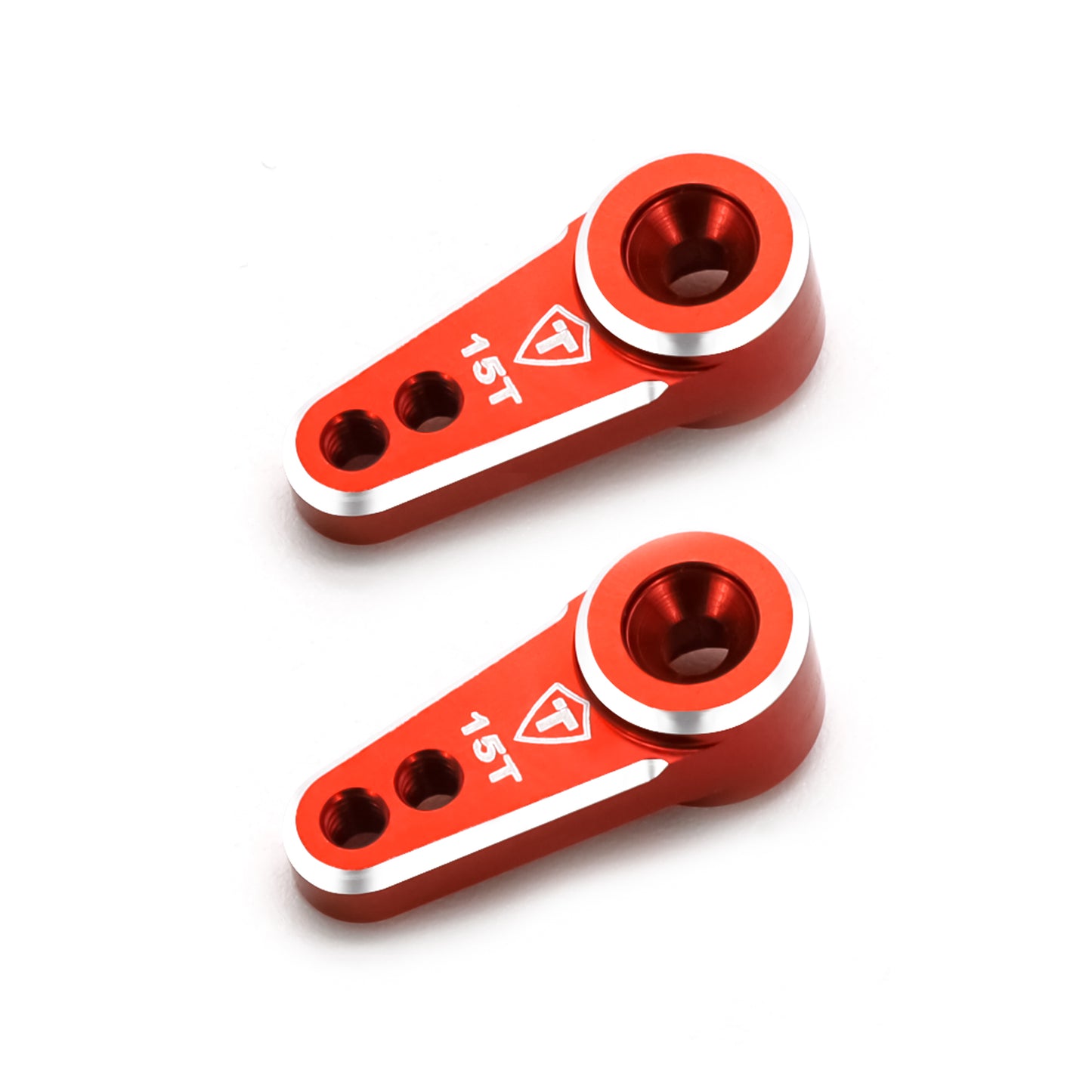 TREAL FCX24 Servo Horn 15T, Aluminum 7075 Servo Arm (2P) Compatible with EMAX Servo for FMS 1/24 FCX24
