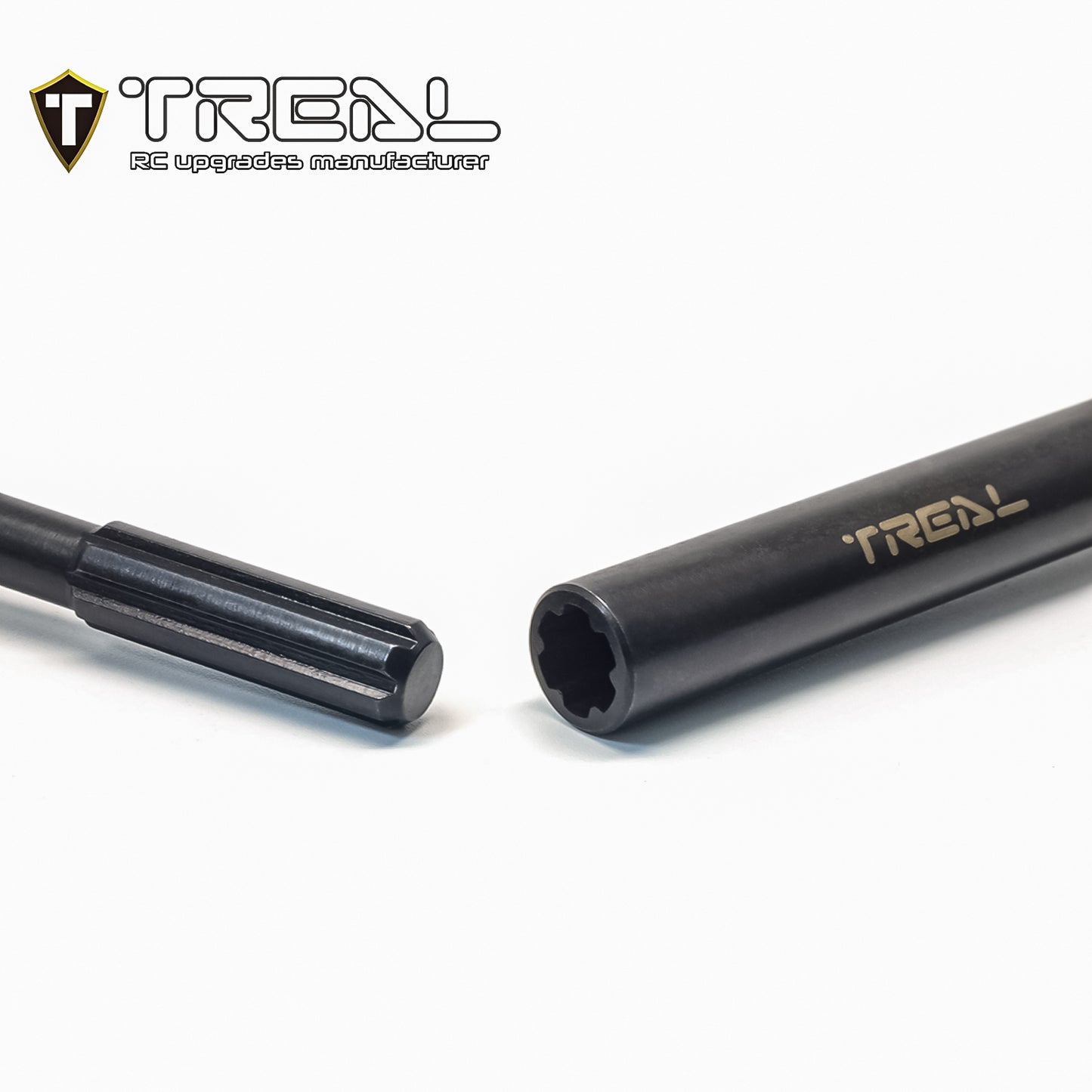 TREAL HD Center Slider Driveshafts (2) 113-145mm for Losi LMT 4WD Solid Axle Mega Truck Bog Hog/King Sling