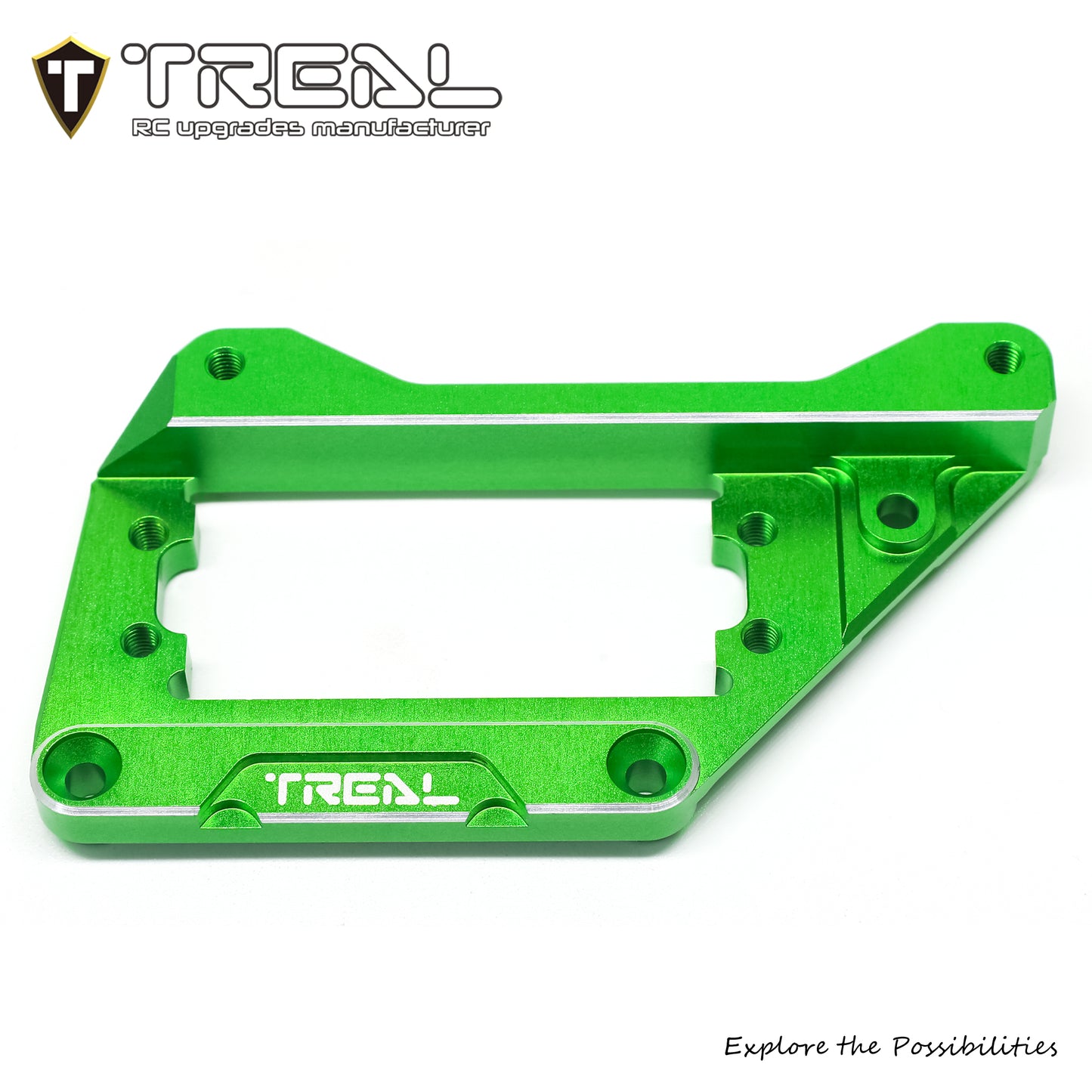 TREAL SCX10 Pro Front Servo Mount 4-Links Mount Aluminum 7075 Upgrades
