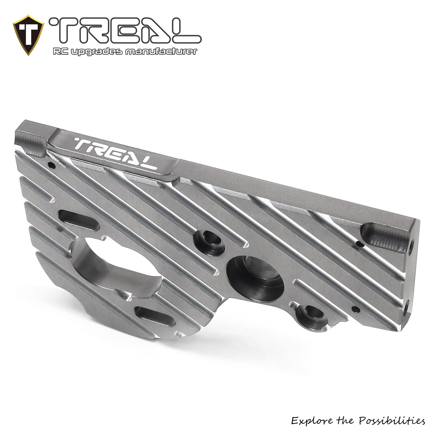 TREAL SCX10 Pro Motor Mount Plate Aluminum 7075 Upgrades for 1/10 SCX10 PRO 4WD Kit