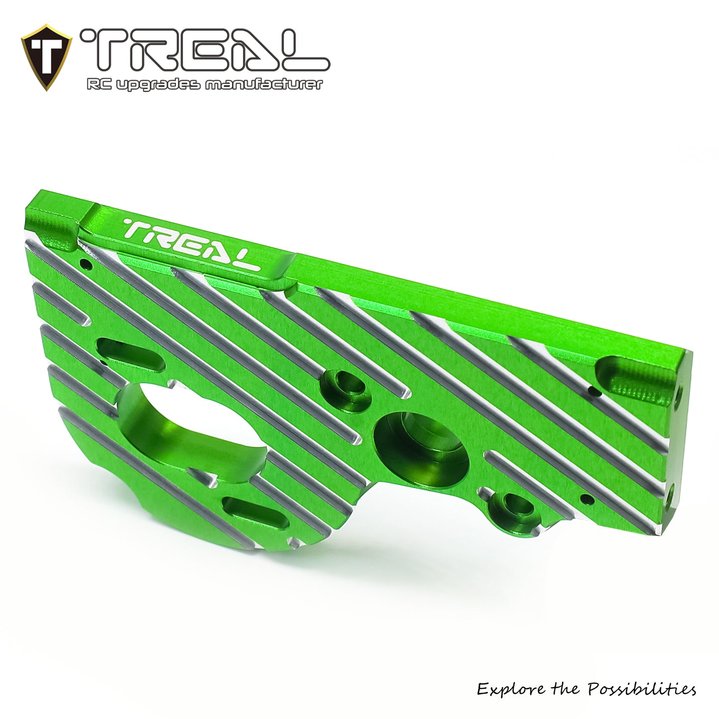 TREAL SCX10 Pro Motor Mount Plate Aluminum 7075 Upgrades for 1/10 SCX10 PRO 4WD Kit