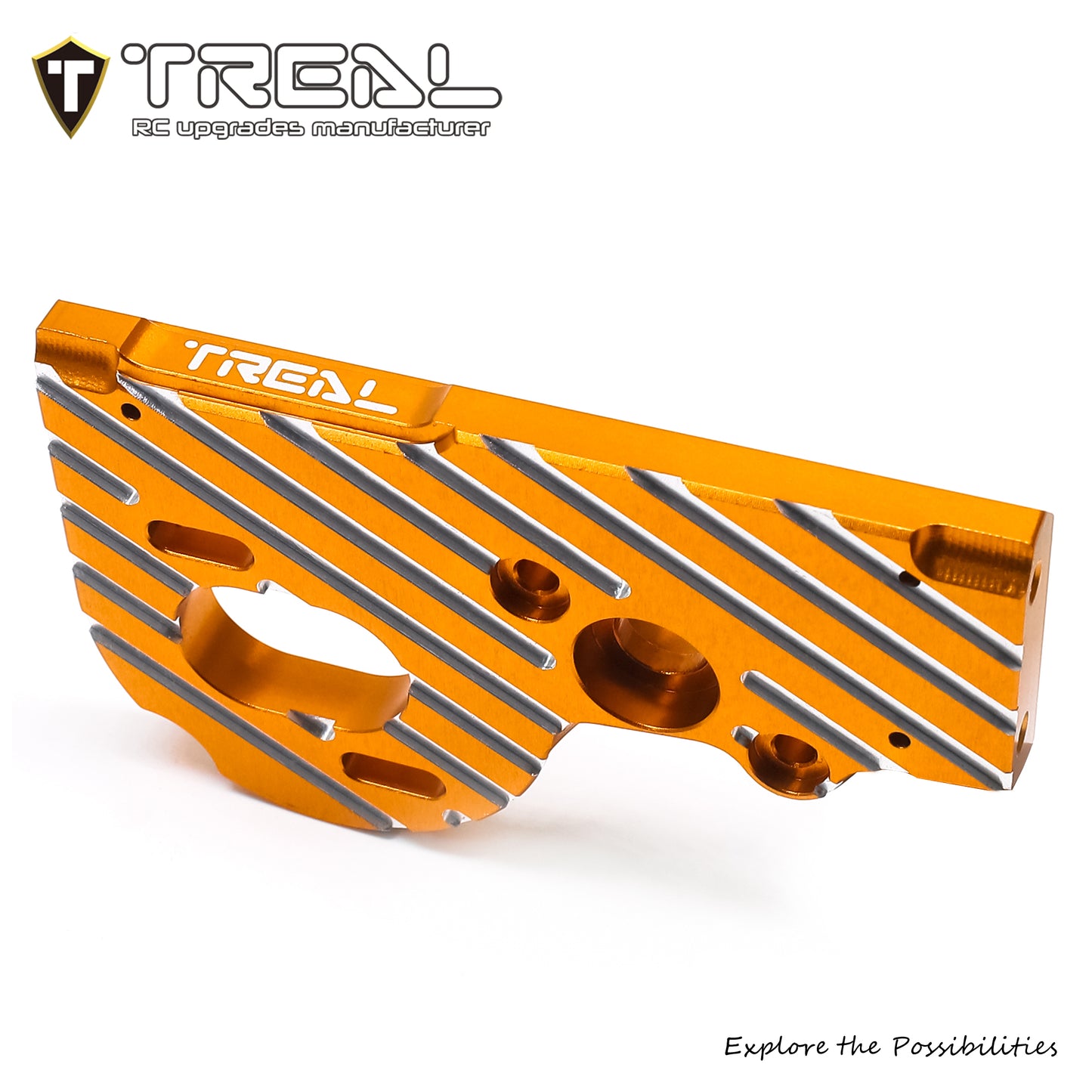 TREAL SCX10 Pro Motor Mount Plate Aluminum 7075 Upgrades for 1/10 SCX10 PRO 4WD Kit