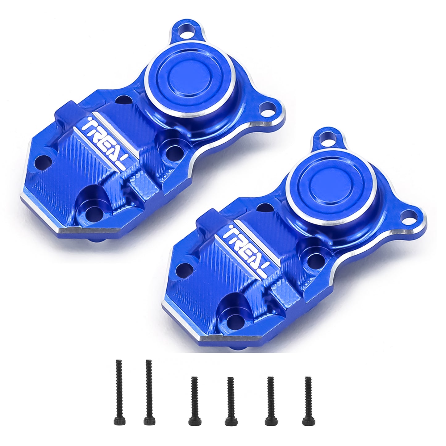 TREAL SCX24 Axle Diff Cover Aluminum 7075 (2P) for Axial SCX24 Deadbolt C10 Gladiator Bronco