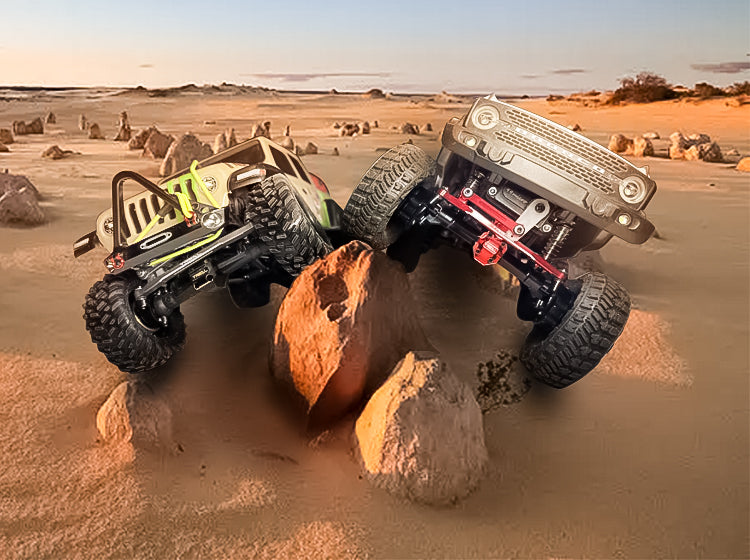 TREAL SCX24 Front Portal Axles Complete Kit CVD shaft,Aluminum 7075 CNC Machined Axle Housing for Axial 1/24 SCX24
