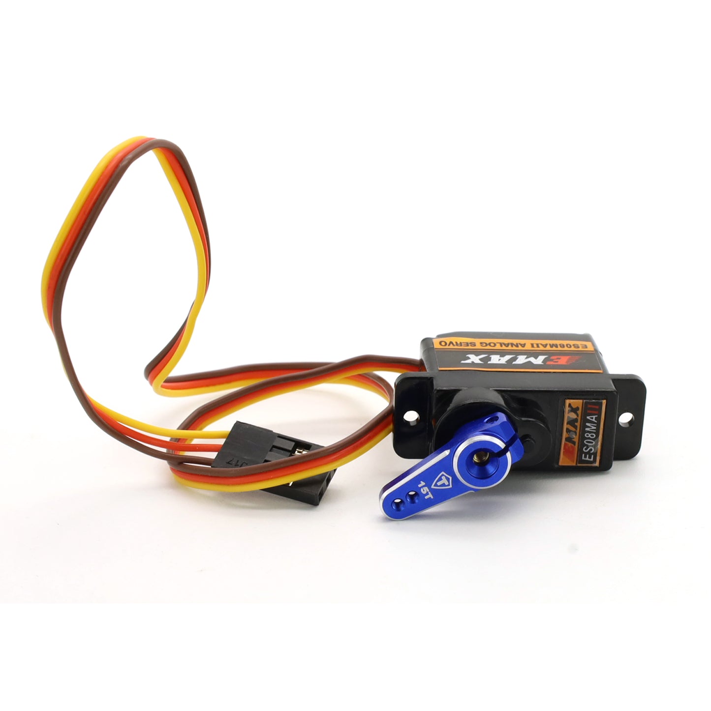 TREAL SCX24 Servo Horn 15T, Aluminum 7075 Servo Arm (2P) Compatible with EMAX Servo for Axial 1/24 SCX24