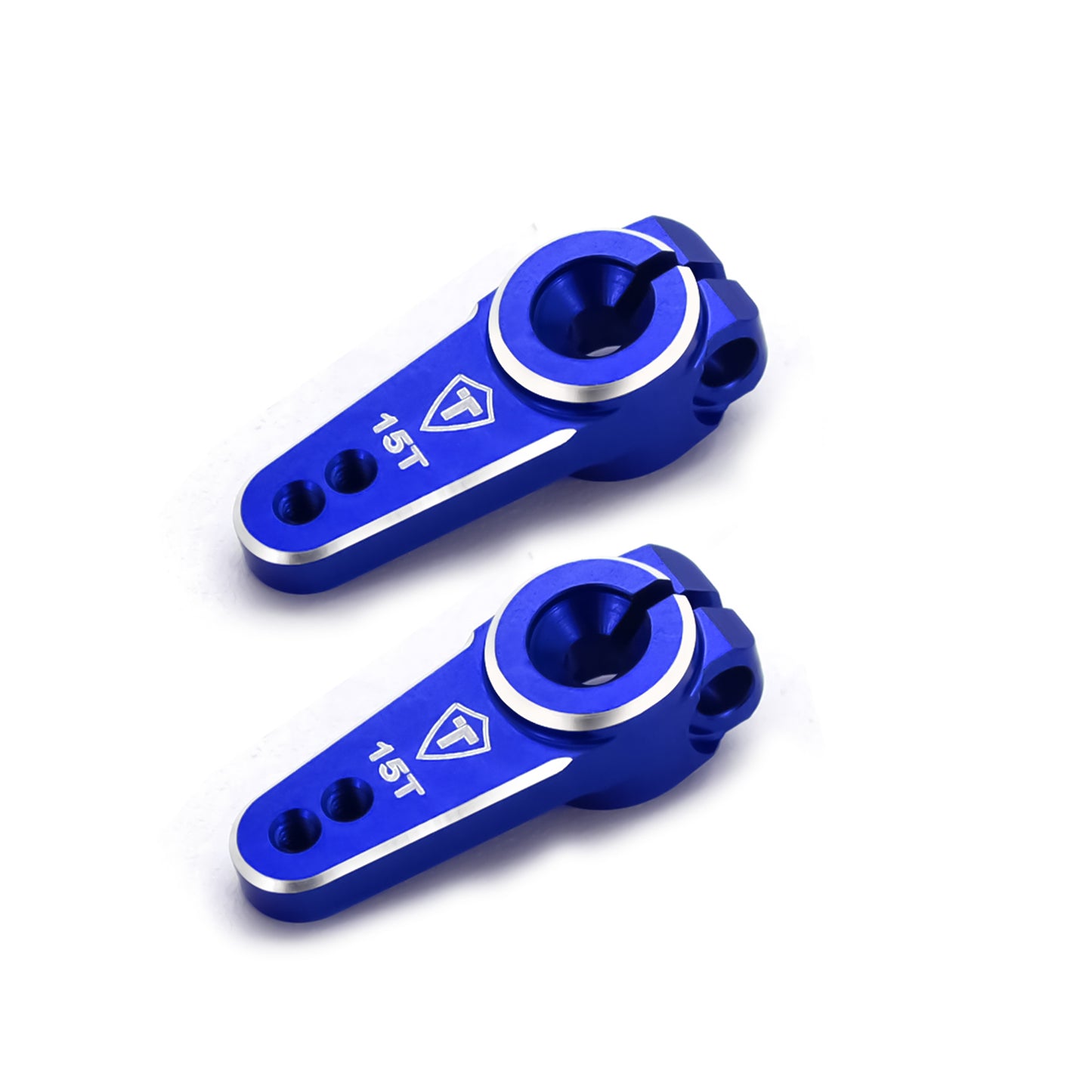 TREAL SCX24 Servo Horn 15T, Aluminum 7075 Servo Arm (2P) Compatible with EMAX Servo for Axial 1/24 SCX24