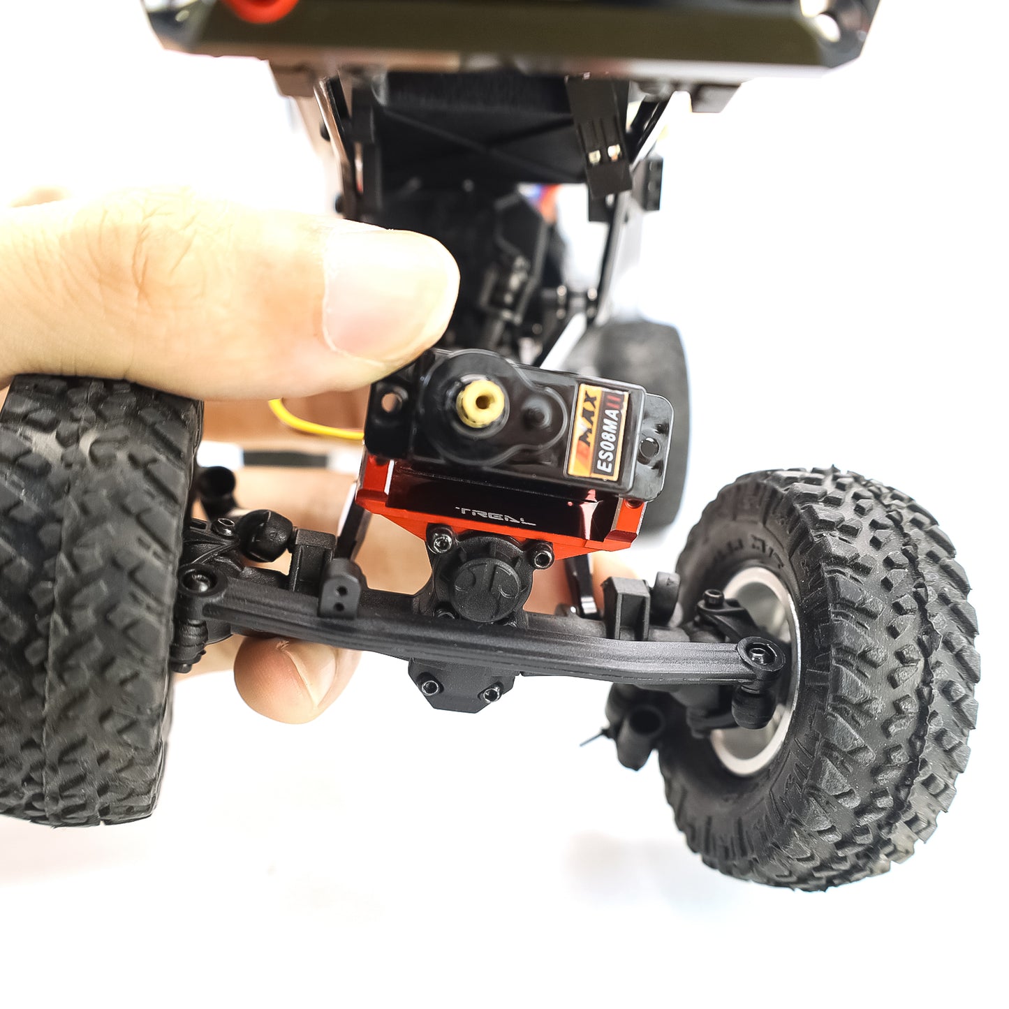 TREAL SCX24 Servo Mount Compatible with EMAX Servo Alu# 7075 for Axial SCX24 Deadbolt C10 Gladiator Bronco
