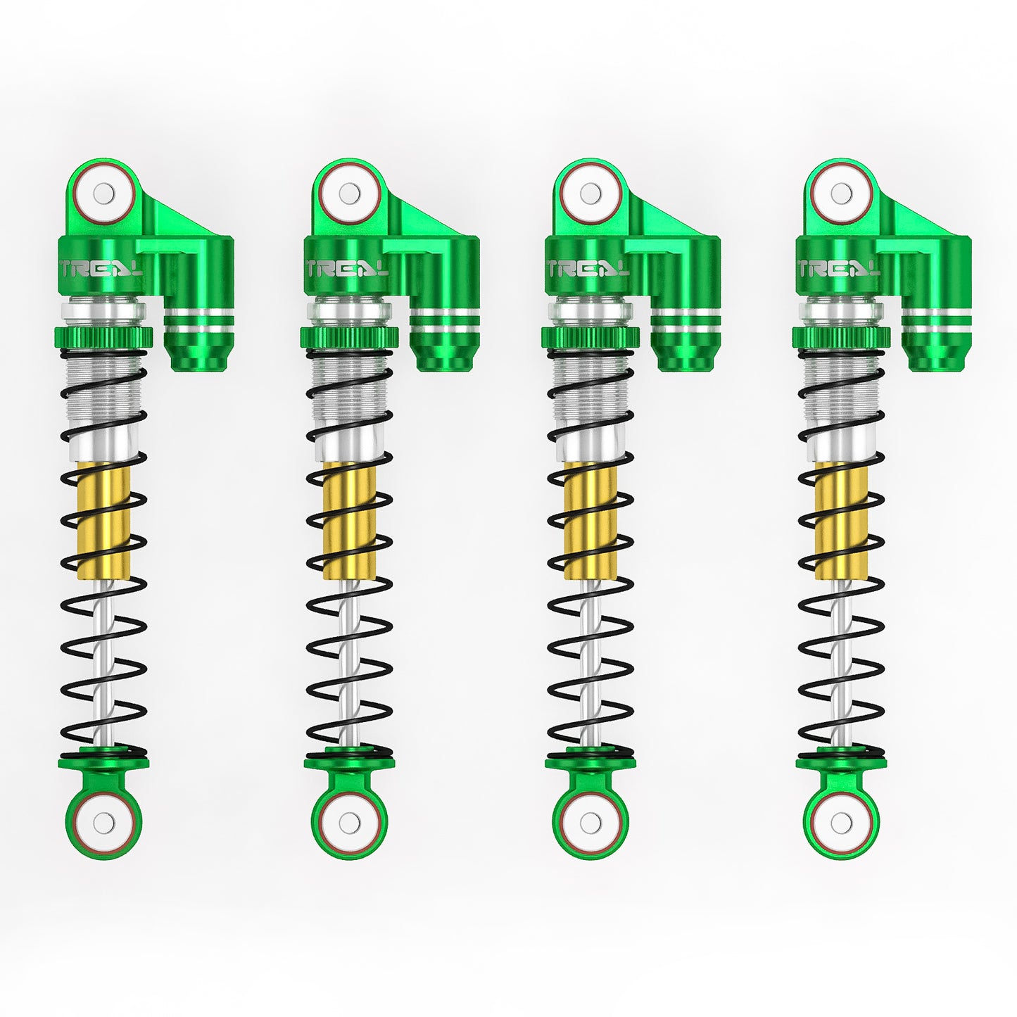 TREAL SCX24 Shocks 43mm Tele Shock Vibration Damper(4) for 1/24 Axial SCX24 Bronco Gladiator C10 Deadbolt