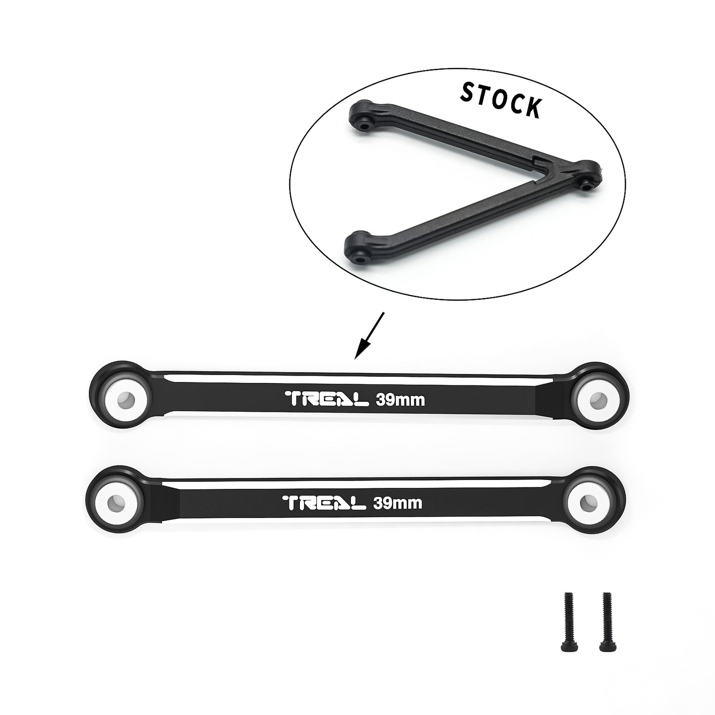 TREAL SCX24 Upper 2 links (4 Links Conversion)39mm