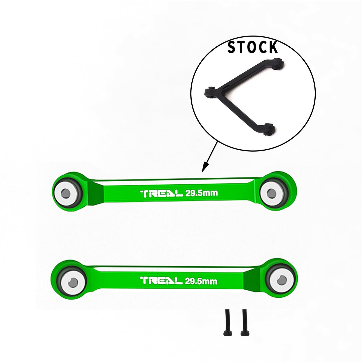TREAL SCX24 Upper 2 links (4 Links Conversion)29.5mm Alu#7075 for Axial SCX24 Deadbolt Betty 1/24 Scale Trucks