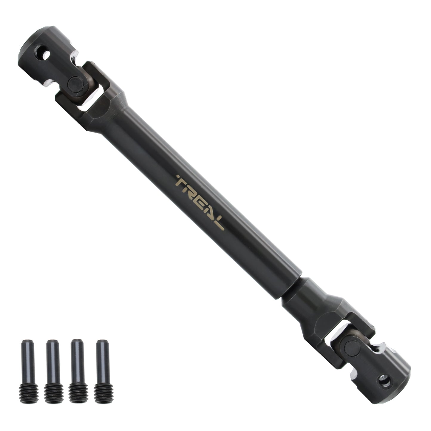 TREAL SCX6 Driveshaft Set Heavy Duty Hardened Steel Front Rear Drive Shafts for Axial 1/6 SCX6 Jeep JLU
