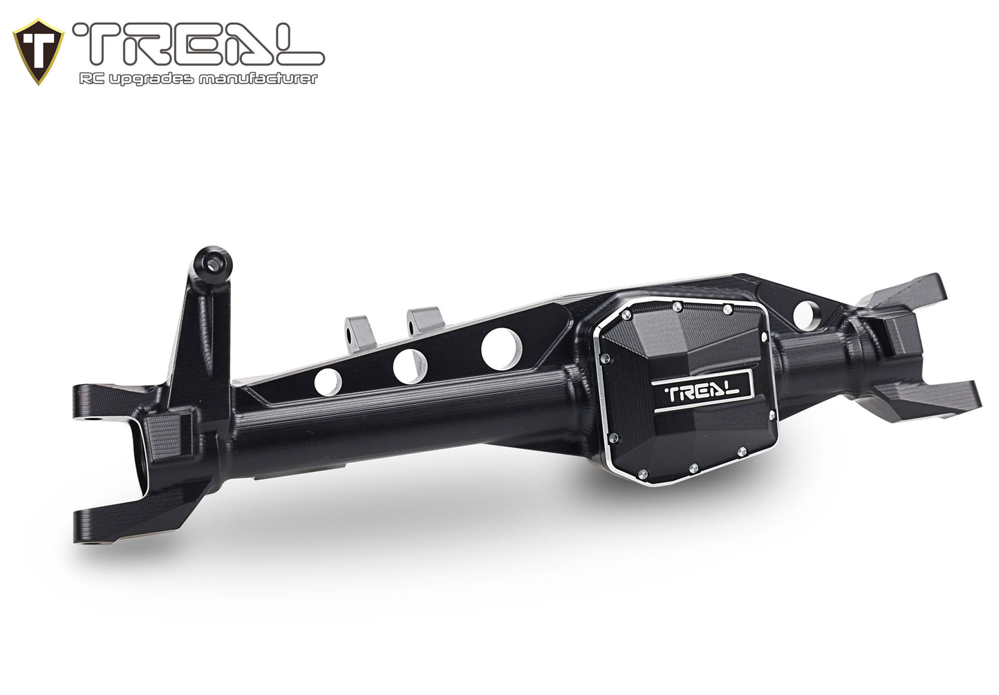 TREAL SCX6 Front Axle Housing One Piece CNC Billet Machined Aluminum 7075 for Axial SCX6 Upgrades AR90 Front Axle
