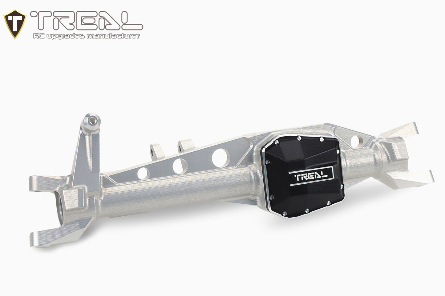 TREAL SCX6 Front Axle Housing One Piece CNC Billet Machined Aluminum 7075 for Axial SCX6 Upgrades AR90 Front Axle
