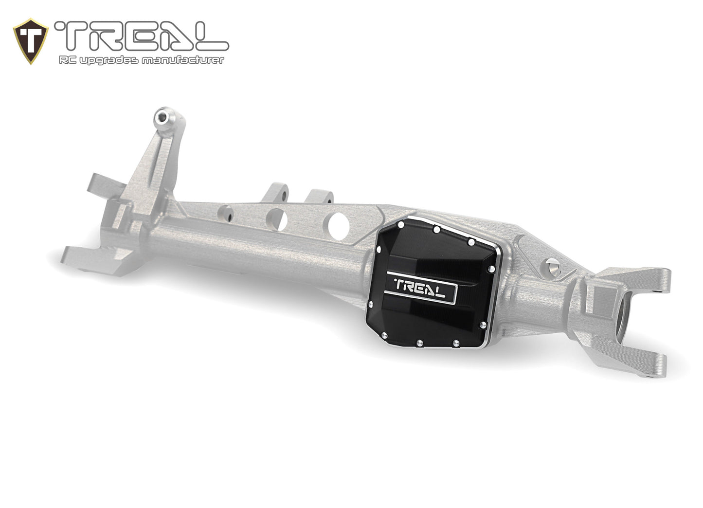 TREAL SCX6 Front Axle Housing One Piece CNC Billet Machined Aluminum 7075 for Axial SCX6 Upgrades AR90 Front Axle