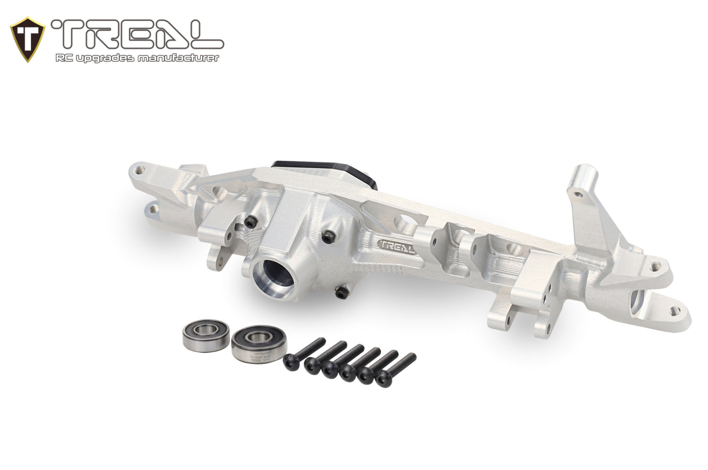 TREAL SCX6 Front Axle Housing One Piece CNC Billet Machined Aluminum 7075 for Axial SCX6 Upgrades AR90 Front Axle
