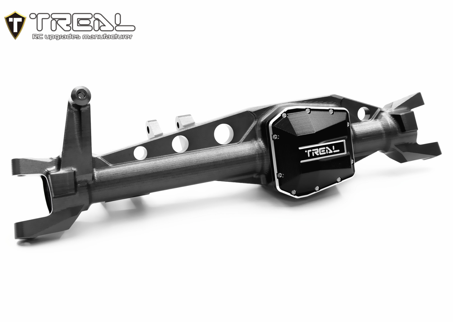 TREAL SCX6 Front Axle Housing One Piece CNC Billet Machined Aluminum 7075 for Axial SCX6 Upgrades AR90 Front Axle