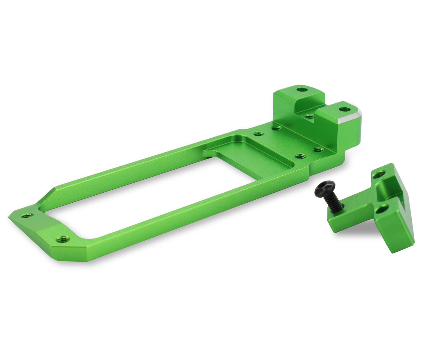 TREAL SCX6 Servo Mount Aluminum 7075 CNC Machined, Adjustable Size for Bigger Servo Full-Support Servo Bracket Compatible with Axial SCX6