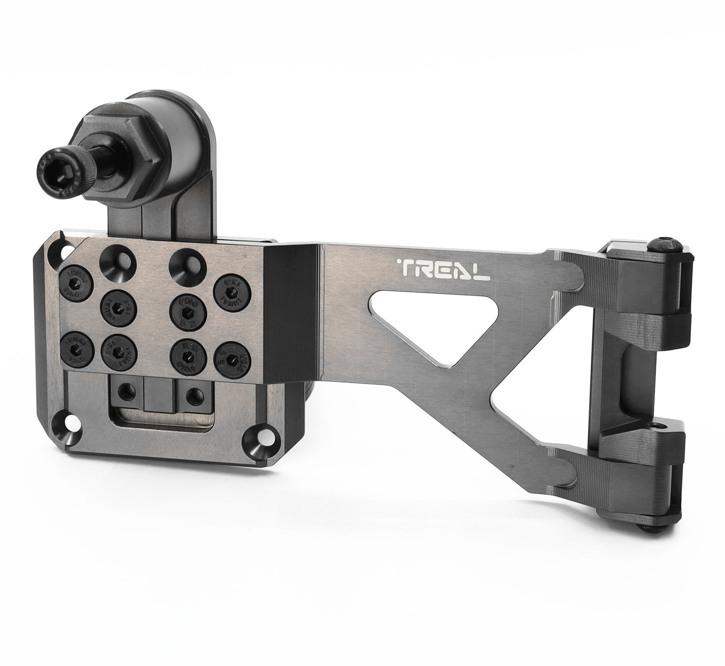 TREAL SCX6 Spare Tire Carrier Rear Spare Wheel Mount Aluminum 7075 Compatible with Axial SCX6