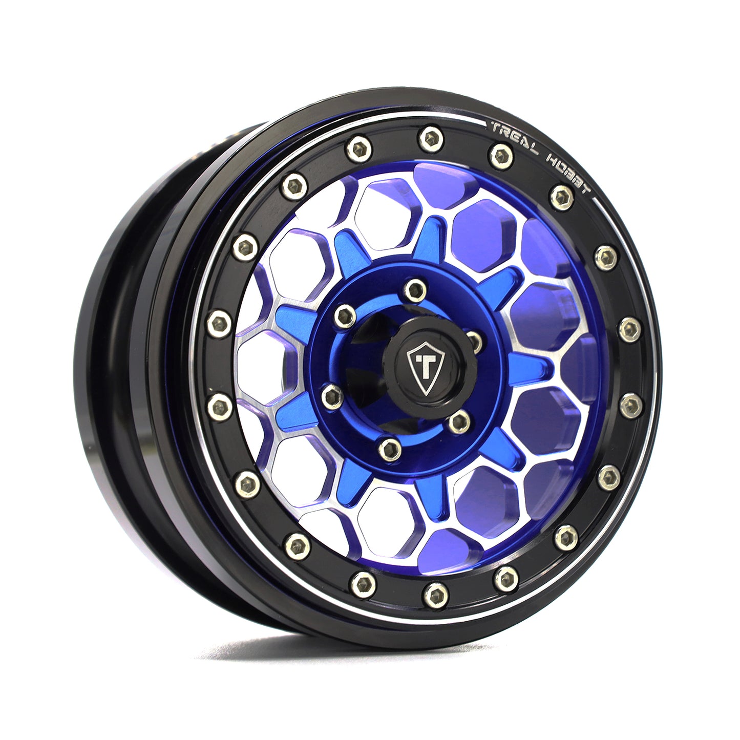 TREAL SCX6 Wheels 2.9'' Beadlock Wheels (2) CNC Machined SCX6 Upgrades Parts for Axial SCX6 -Type B
