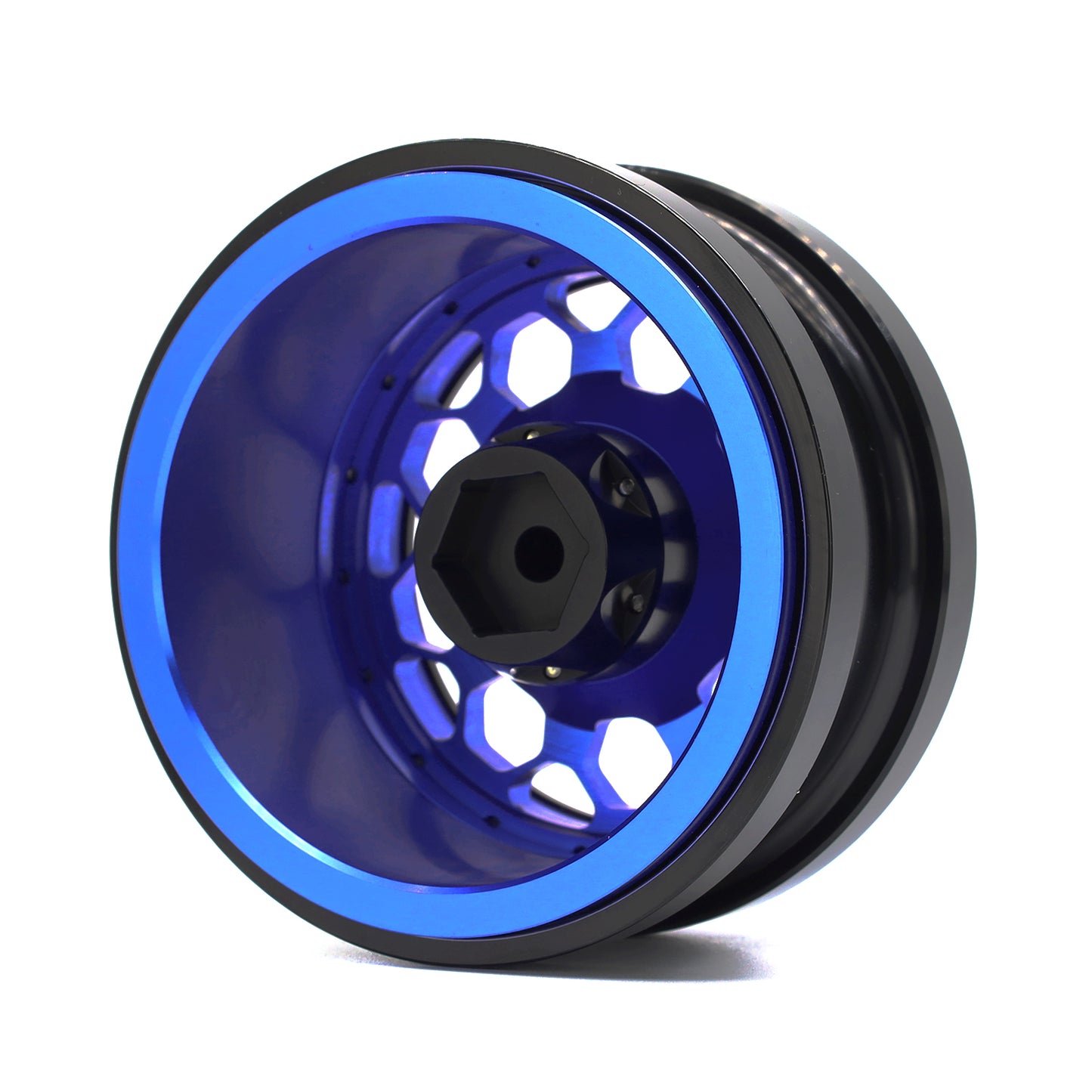 TREAL SCX6 Wheels 2.9'' Beadlock Wheels (2) CNC Machined SCX6 Upgrades Parts for Axial SCX6 -Type B