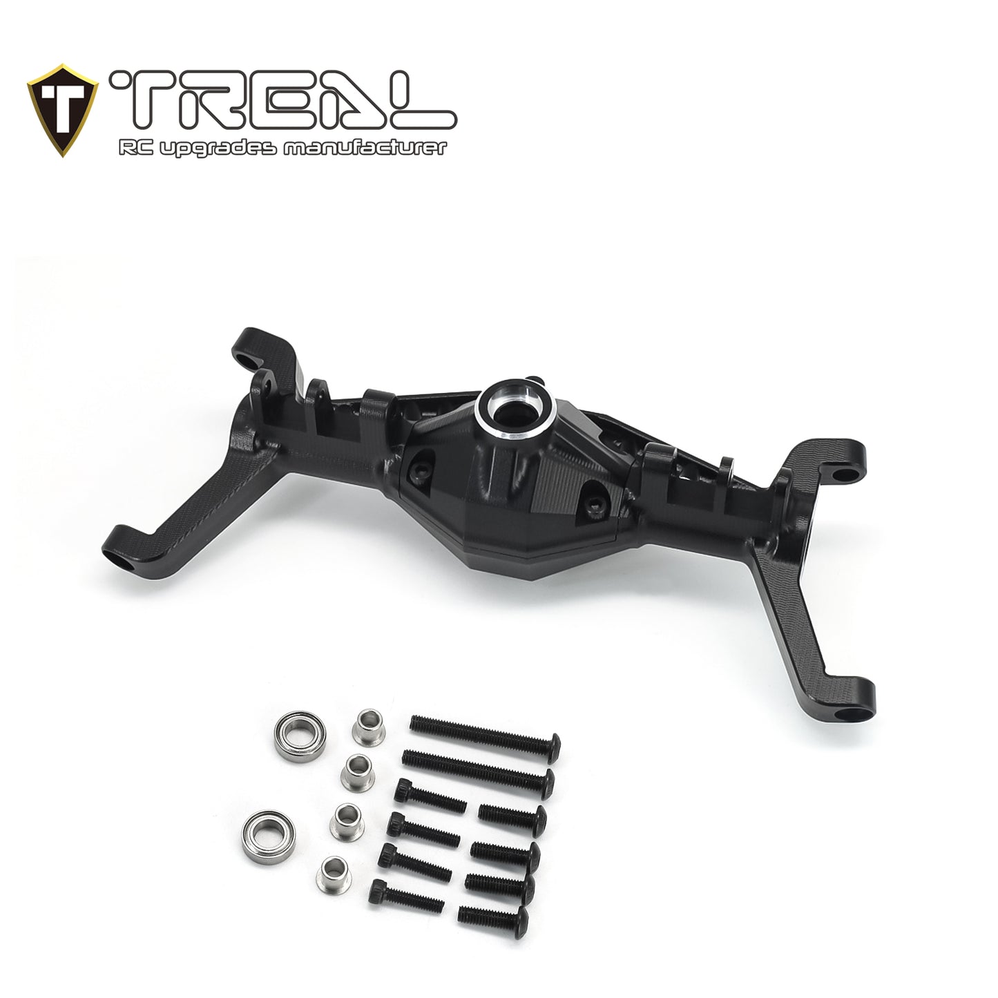 TREAL UTB18 Capra Front Axle Housing, Aluminum 7075 CNC Machined w C Hubs One Piece Design Upgrades