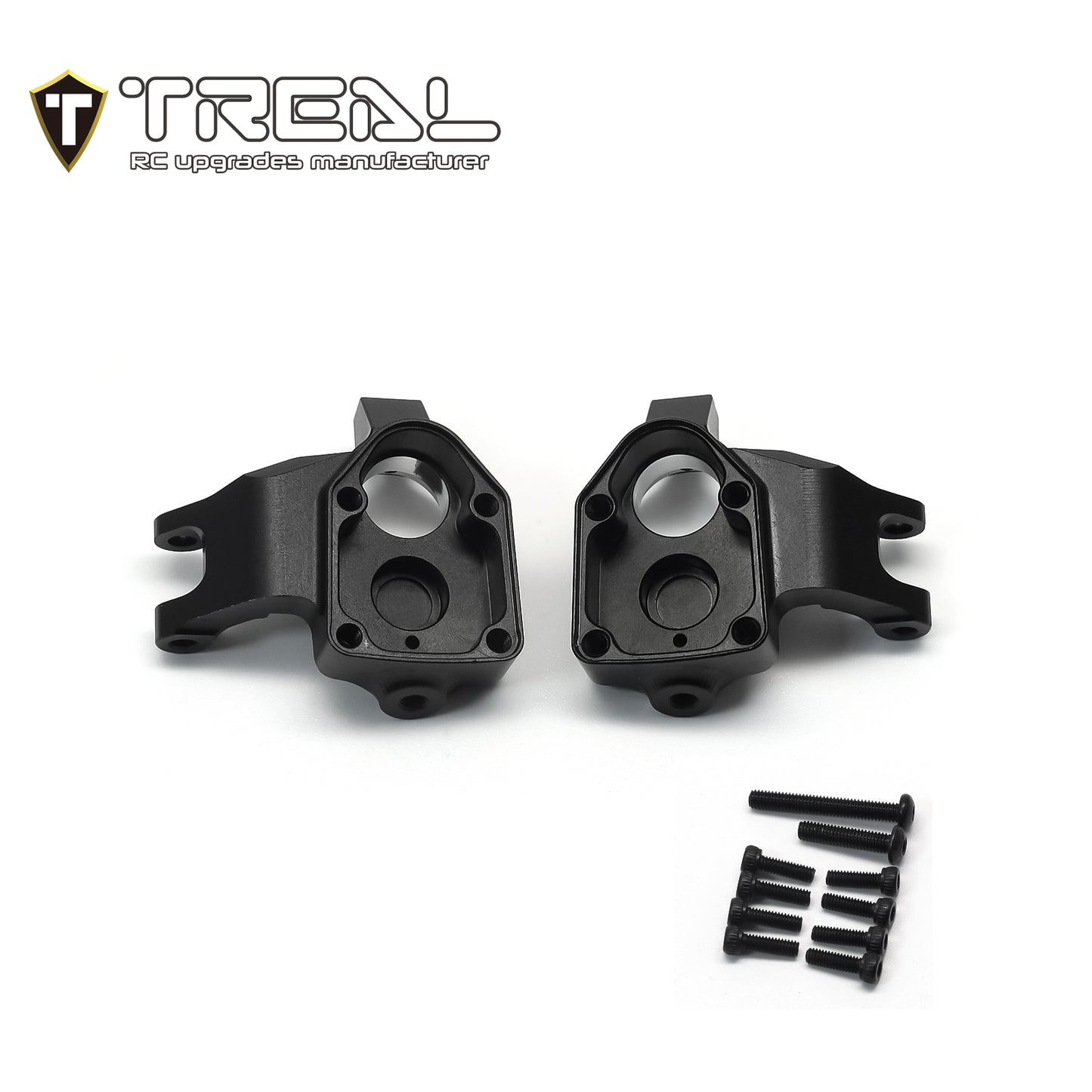 TREAL UTB18 Capra Aluminum 7075 Front Steering Knuckles Inner Portal Covers Set (2P) Upgrades