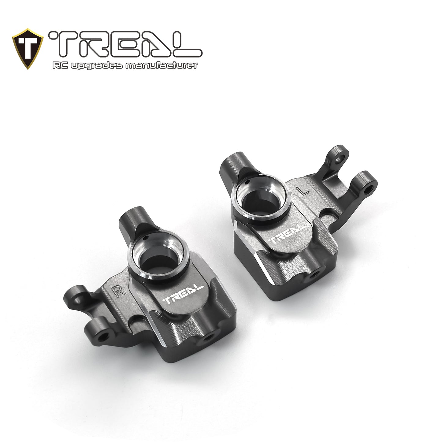 TREAL UTB18 Capra Aluminum 7075 Front Steering Knuckles Inner Portal Covers Set (2P) Upgrades